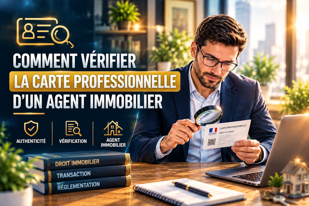 Vérifier la carte professionnelle d'un agent immobilier